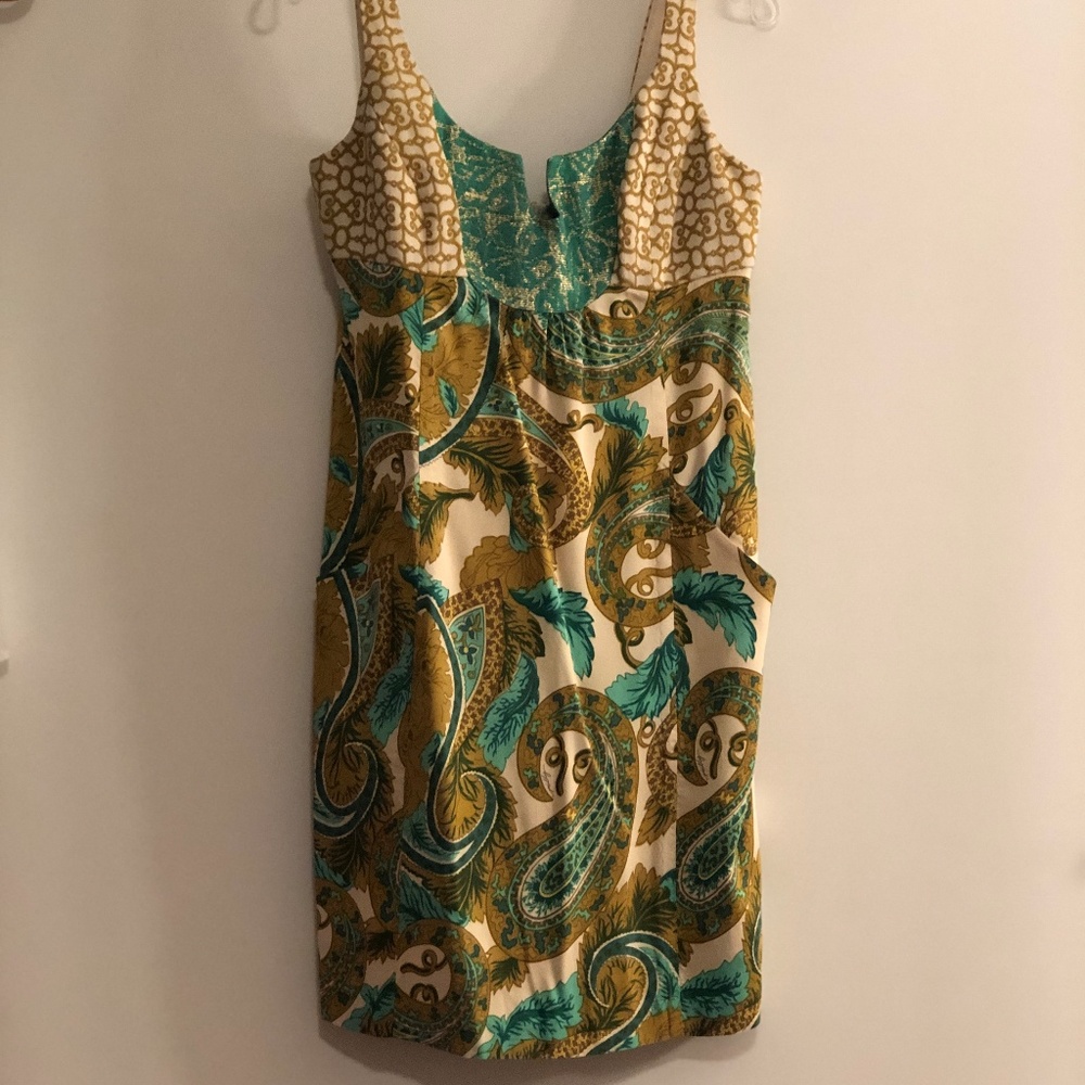 Milly Silk Dress with brocade bodice